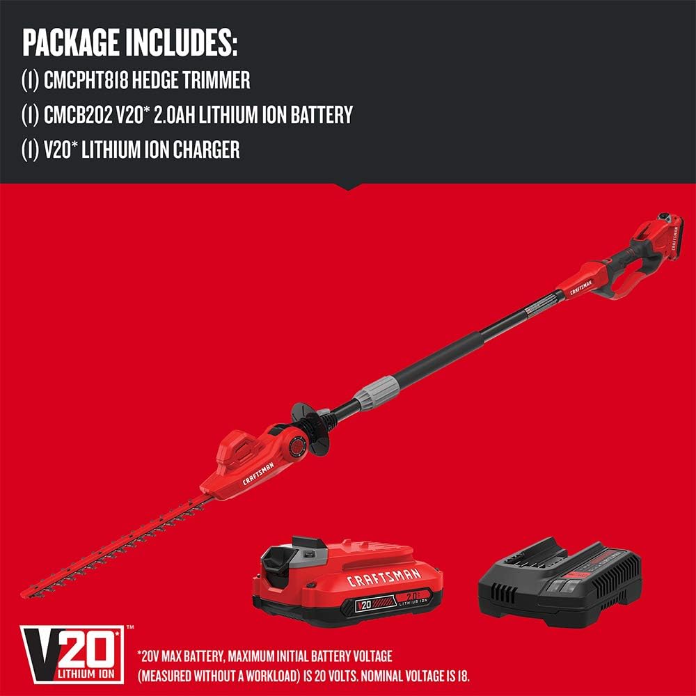 Craftsman v20 hedge trimmer tool online only