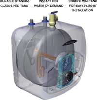 Ariston Andris 2.5 Gallon 120-Volt Corded Mini-Tank Electric Water Heater - $110