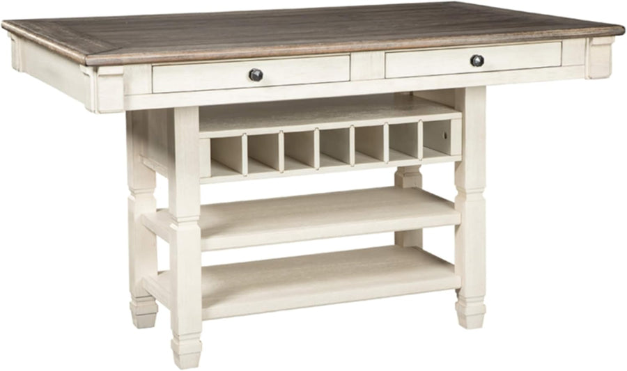 Signature Design by Ashley Bolanburg Counter Height Dining Room Table, Two-tone - $375