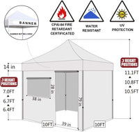 Eurmax USA 10'x10' Pop-up Canopy Tent Commercial Instant Canopies(Navy Blue) - $155