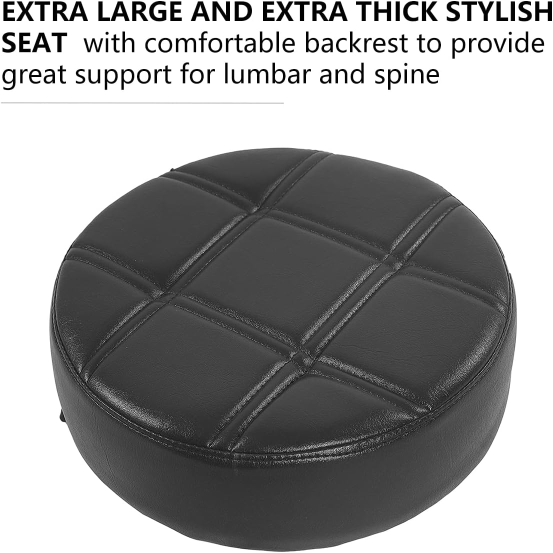 Grace&Grace Height Adjustable Swivel Stool with Extra Large Extra Thick Seat - $85