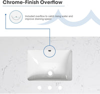 60"x22" Bathroom Vanity Top Engineered Stone Vanity Top Single Bowl Sink - $340