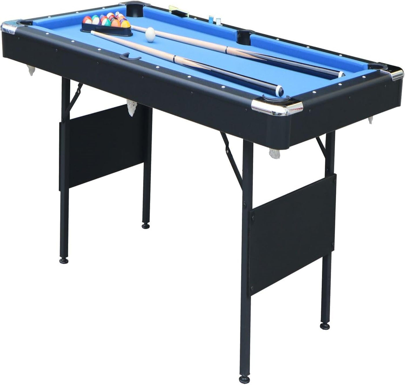 5.5 FT Billiards Table, Stable Portable Pool Table with Full Set of Balls - $180