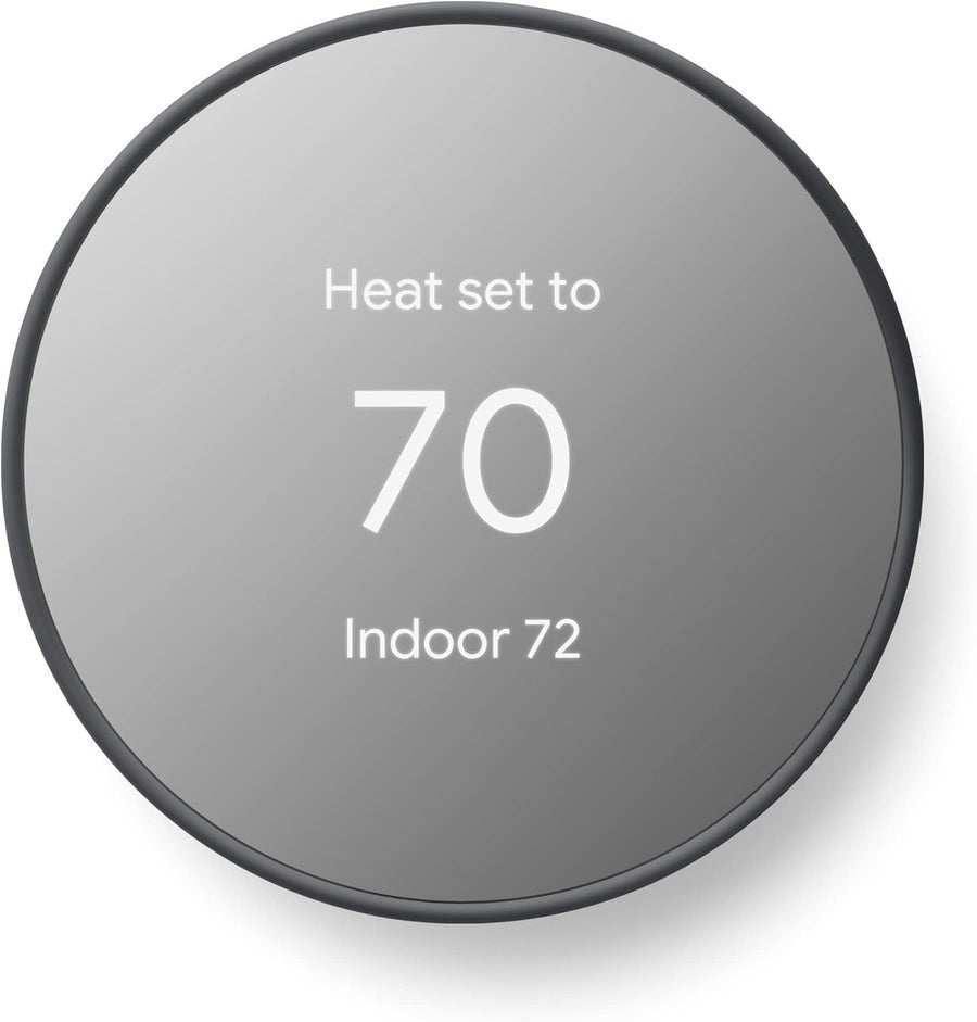 Google - Nest Smart Programmable Charcoal Wifi Thermostat - $60