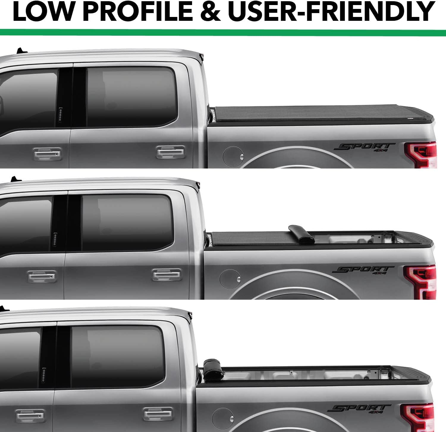 Gator ETX Soft Roll Up Truck Bed Tonneau Cover | 53205 6' 4" Bed (76.3") - $130