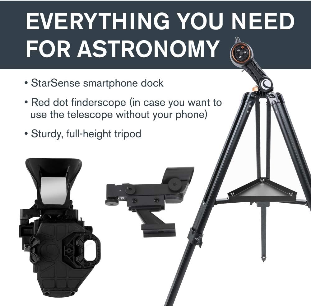 CELESTRON StarSense Explorer DX 130AZ Smartphone App-Enabled Telescope - $260