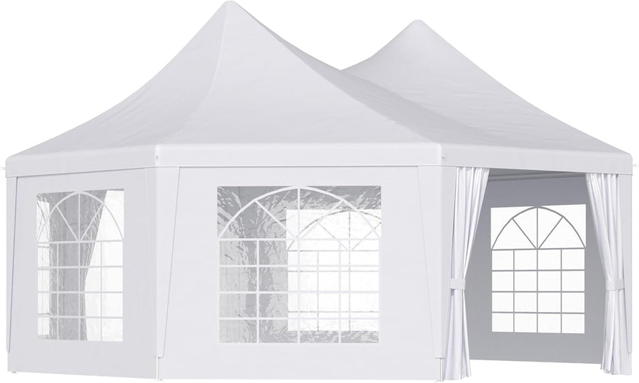 Outsunny 22 x 16 ft Party Tent, Wedding Tent with Sidewalls, Heavy Duty (3 box's) - $220