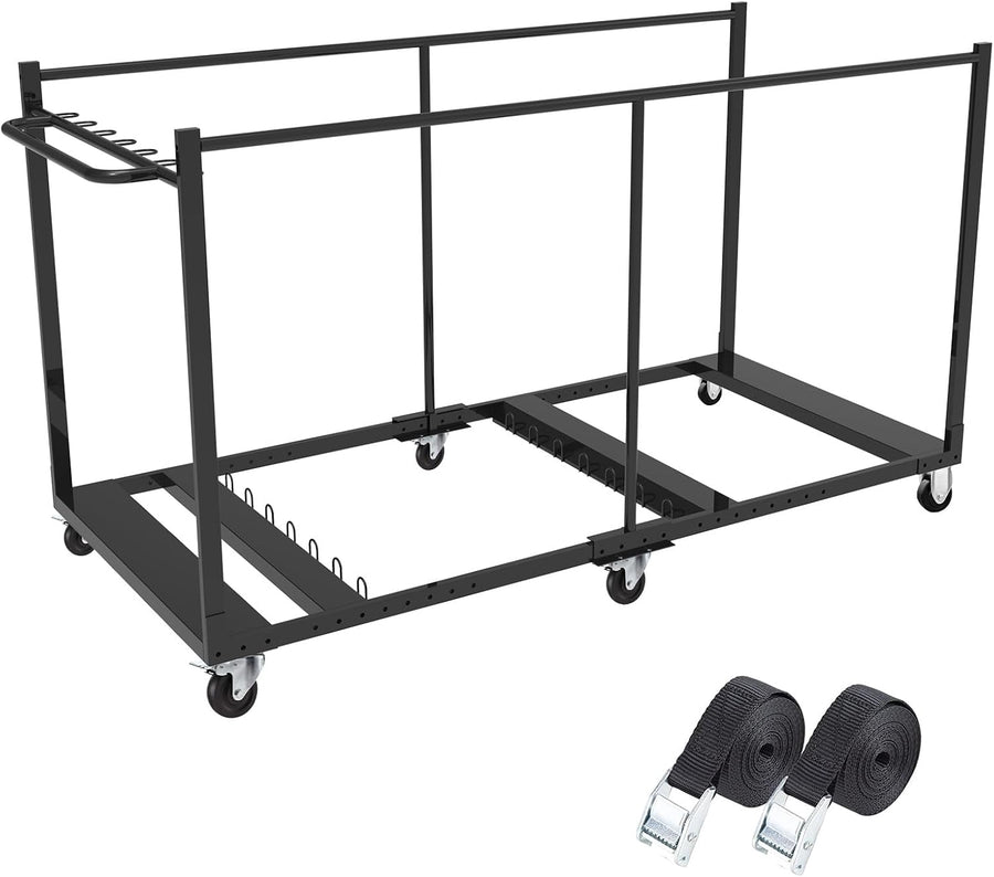 Folding Table Cart, L79 xW33 xH39 Folding Table Dolly with 6PCS Caster - $150