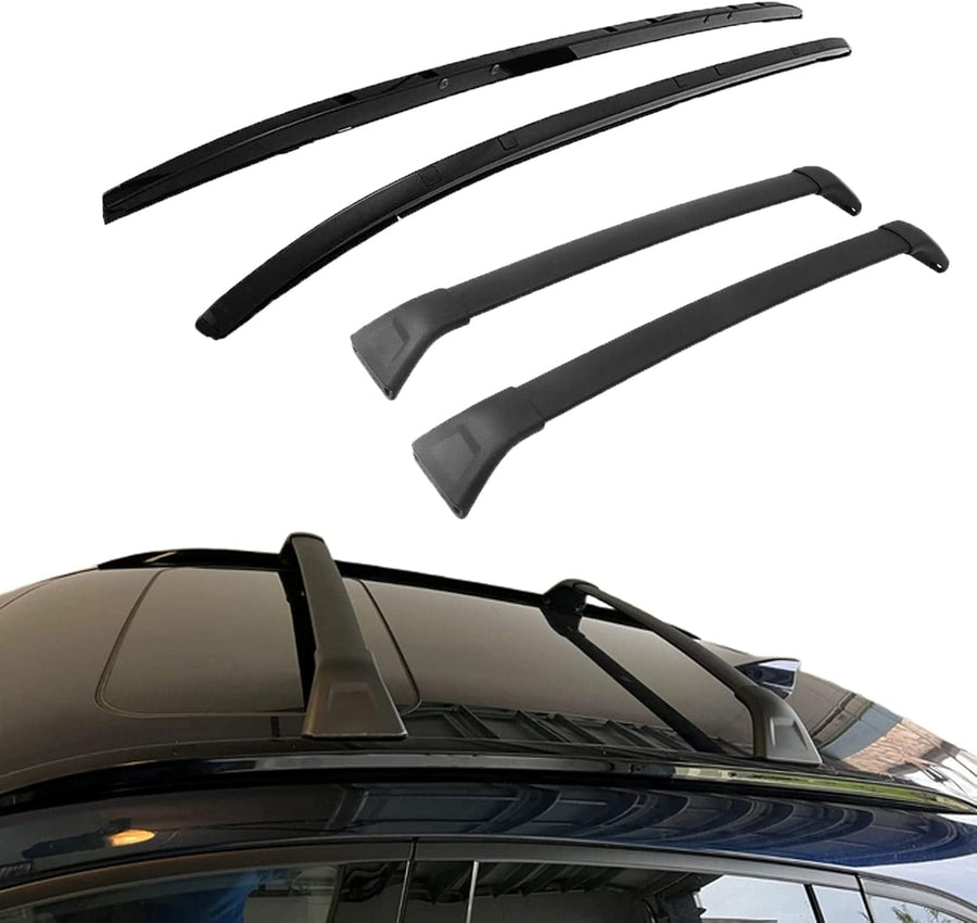 4Pcs Roof Rack Side Rails + Cross Bars for 2017-2025 Mazda CX-5 CX5 Aluminum Kit - $155