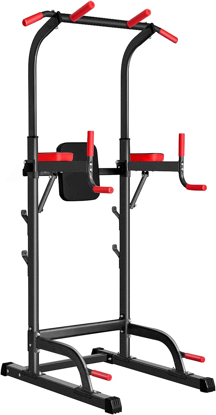 Power Tower Dip Station, Pull Up Bar Station & Multi-Function Gym Equipment - $85