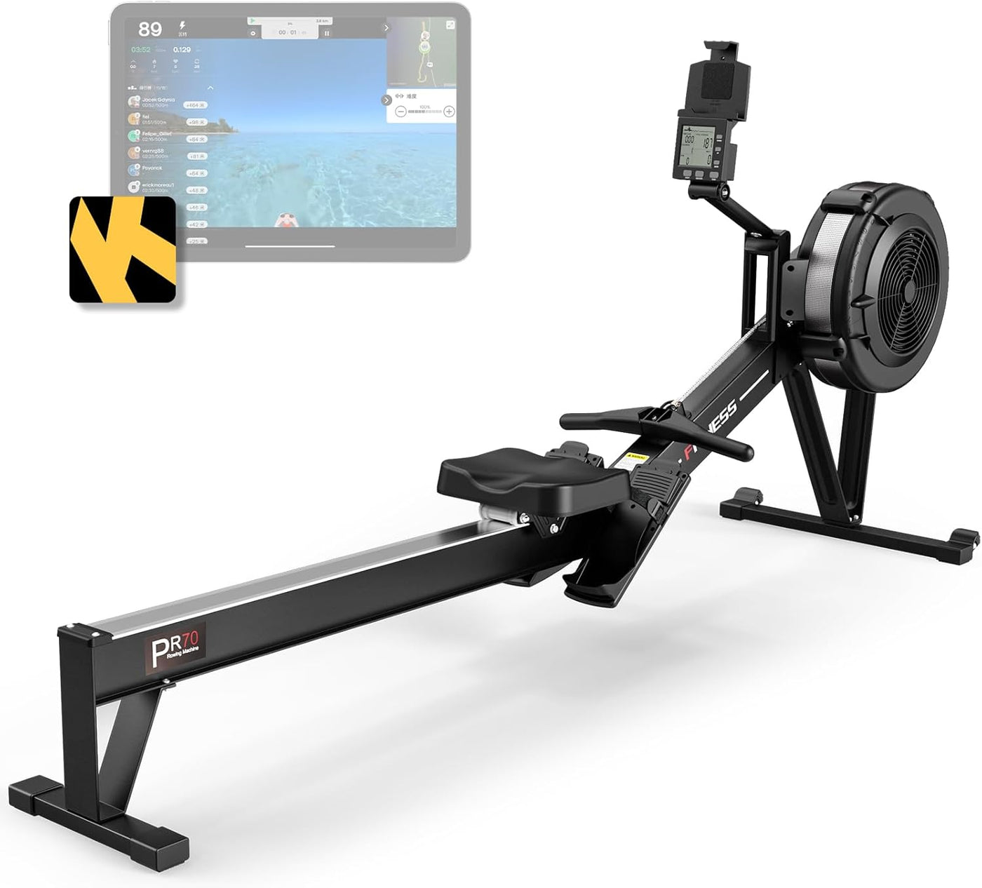 PASYOU Air Magnetic Rowing Machine for Home 10-Level Resistance 350lb - $520