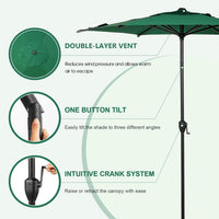 Abba Patio 7.5FT Lyon Outdoor Patio Umbrella Outdoor Table Umbrella - $25