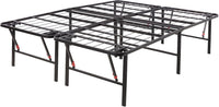 Amazon Basics Bed Frame with Storage, Foldable Metal Platform, Queen Size, Black - $60