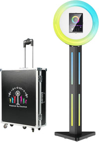 Portable Photo Booth Compatible w/ Any Ipad, Separable Triangular Ipad Photo Booth - $390