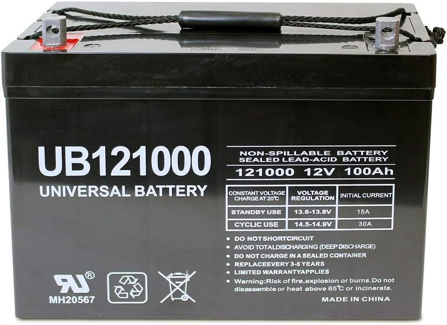 UPG Universal Power Group 12V 100Ah Solar Wind AGM SLA DEEP Cycle VRLA Battery - $110