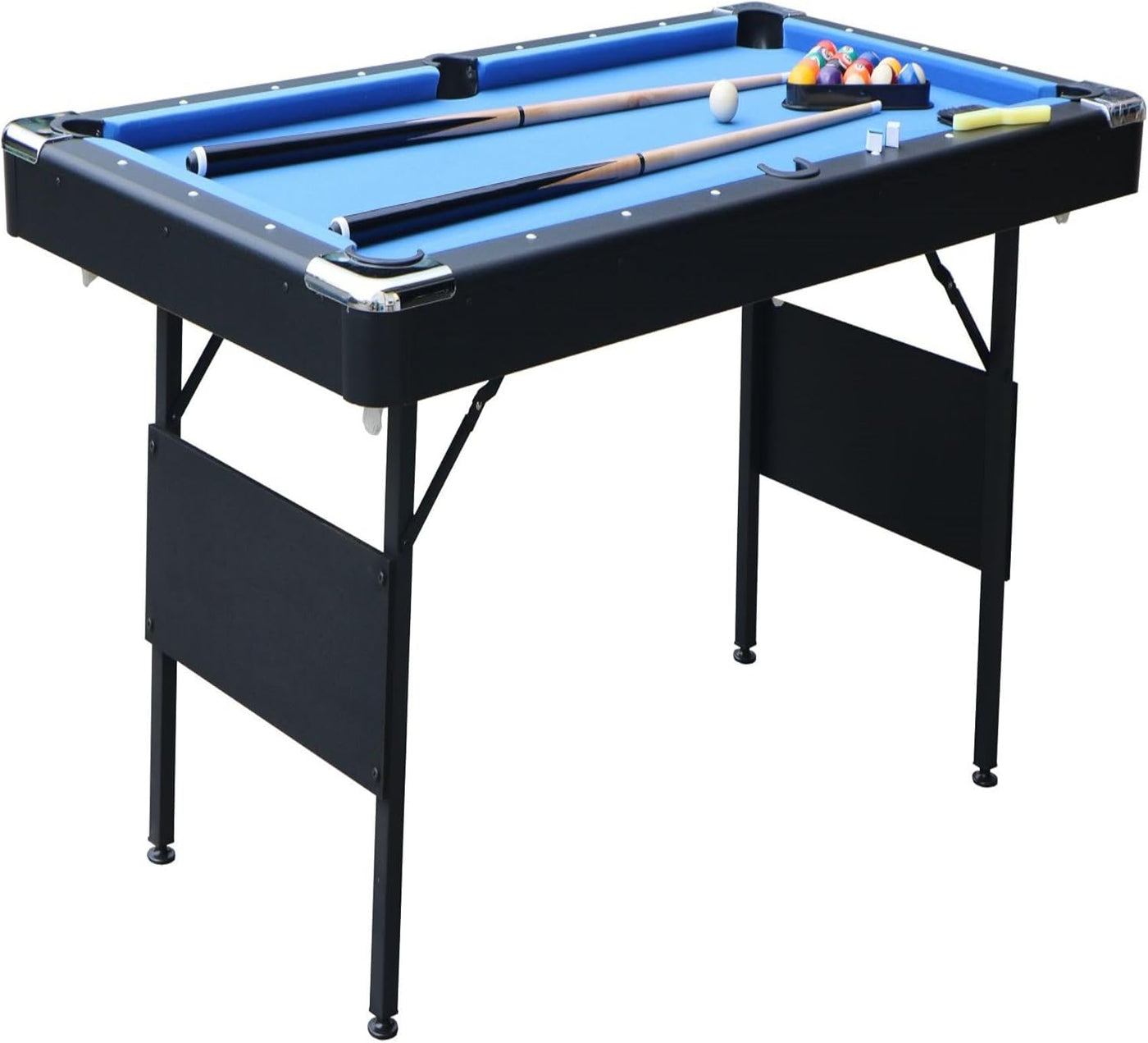 5.5 FT Billiards Table, Stable Portable Pool Table with Full Set of Balls - $180