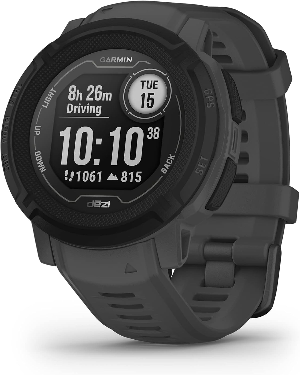 Garmin Instinct 2, dezl Edition, Rugged Trucking Smartwatch, Black - $210