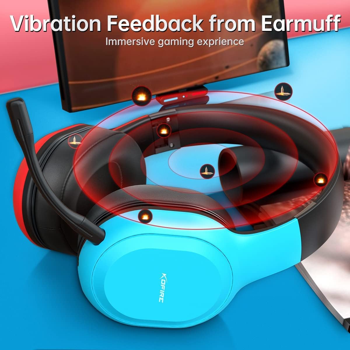 Wireless gaming headset online switch