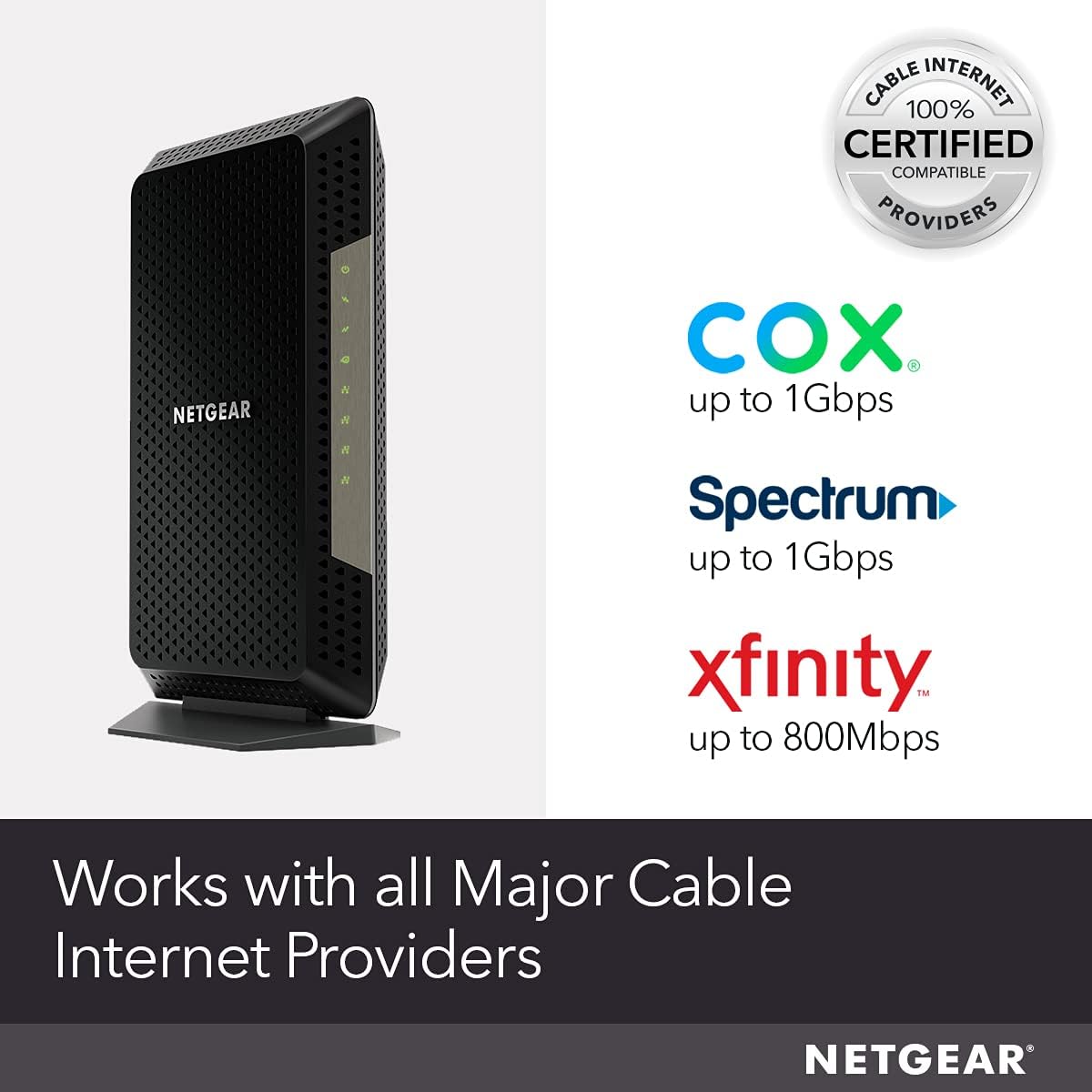 NETGEAR Nighthawk Cable Modem CM1200 - Compatible with all Cable Providers - $150