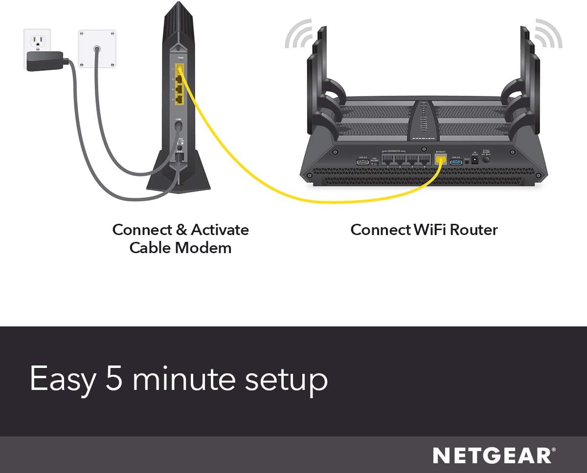NETGEAR Nighthawk Cable Modem CM1200 - Compatible with all Cable Providers - $150