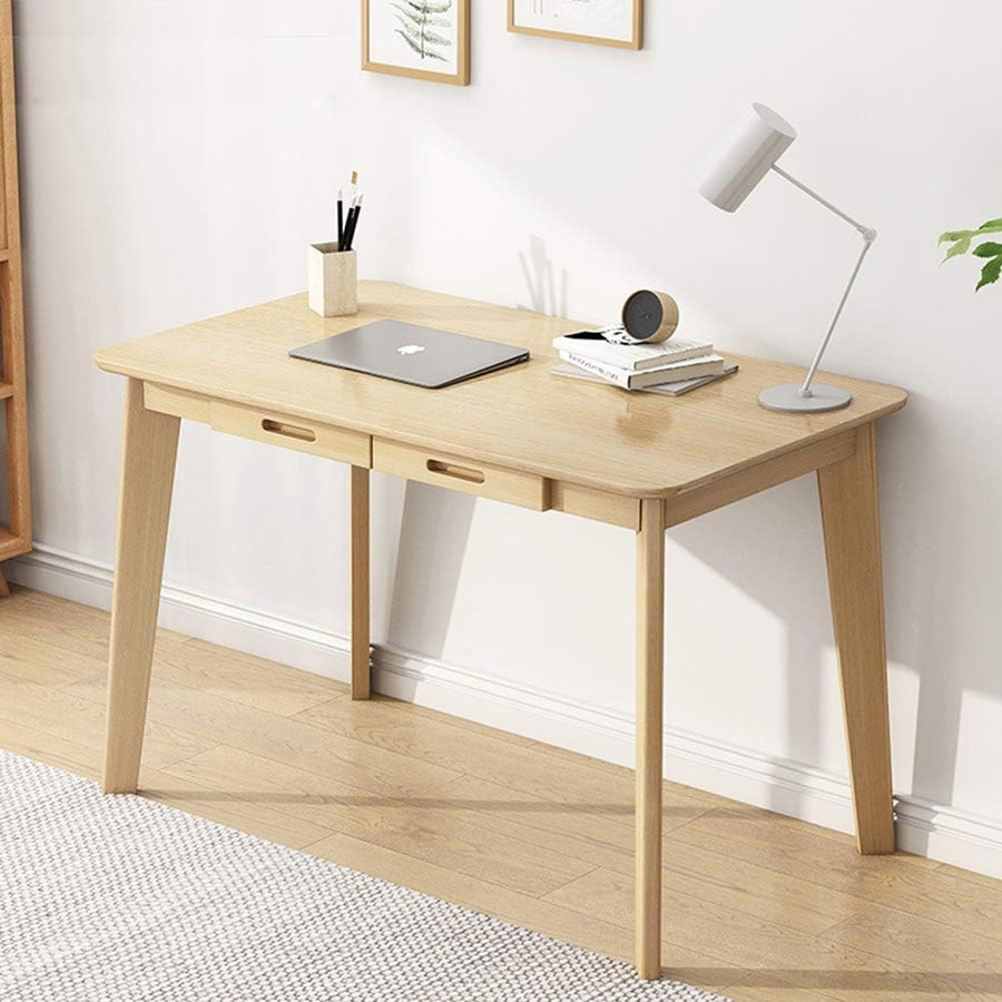 IOTXY Solid Wood Writing Desk - Home Office Workbench Desk with Drawer - $95