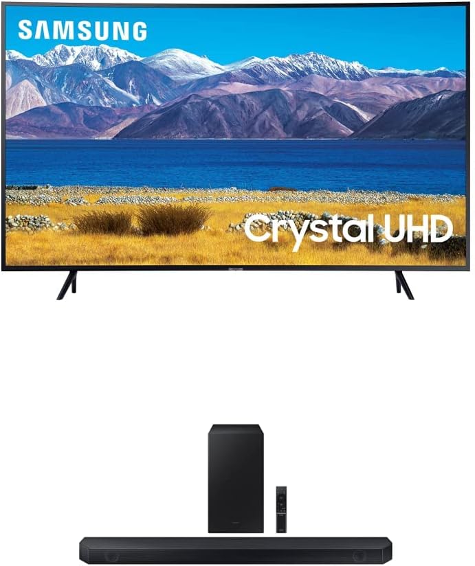 Samsung 55-inch Class Curved UHD TU-8300 Series - 4K UHD HDR Smart TV - $400