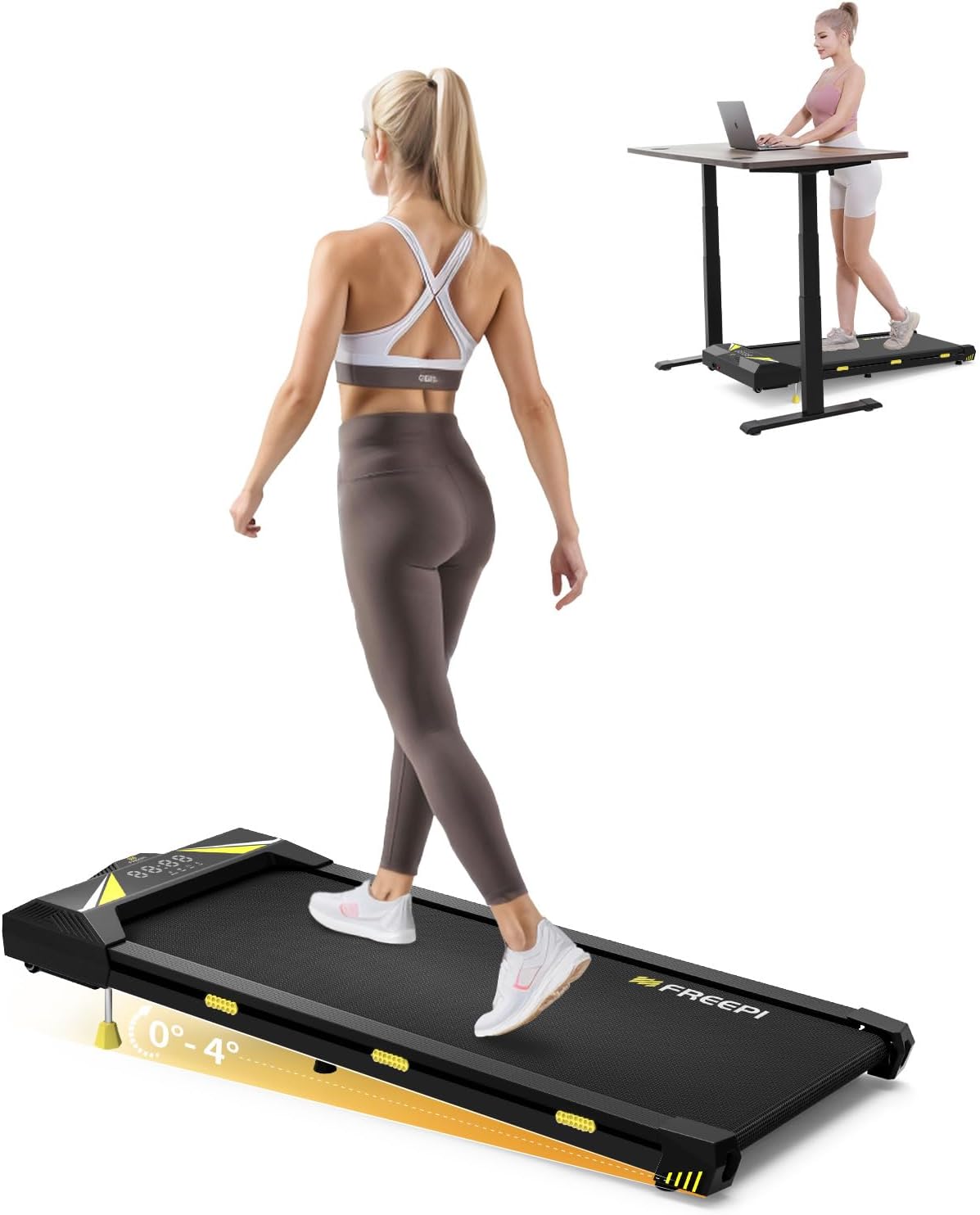 Walking Pad,Protable Treadmill Walking Pad with Incline,Under Desk Treadmill - $125