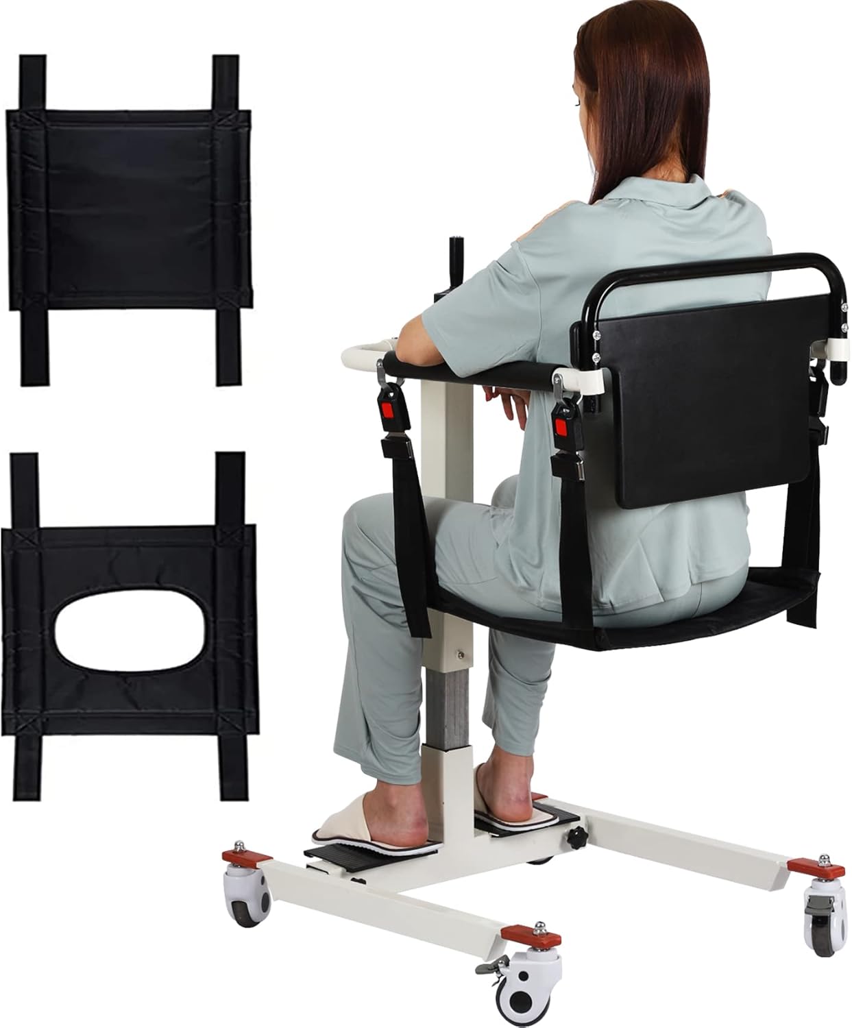 Patient Lift Transfer Chair, Patient Lift Wheelchair for Home and Car Portable - $315