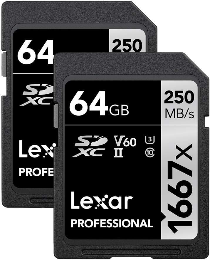 Lexar Professional 1667x 64GB SDXC UHS-II Memory Card - $35