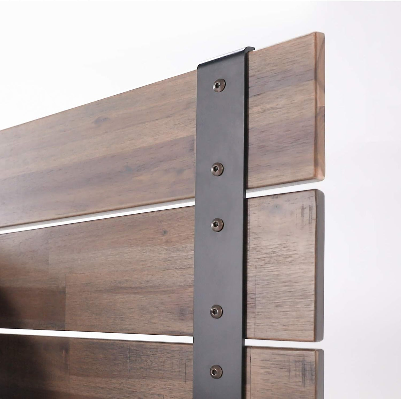 ZINUS Brock Metal and Wood Platform Bed Frame / Solid Acacia Wood, Twin - $230