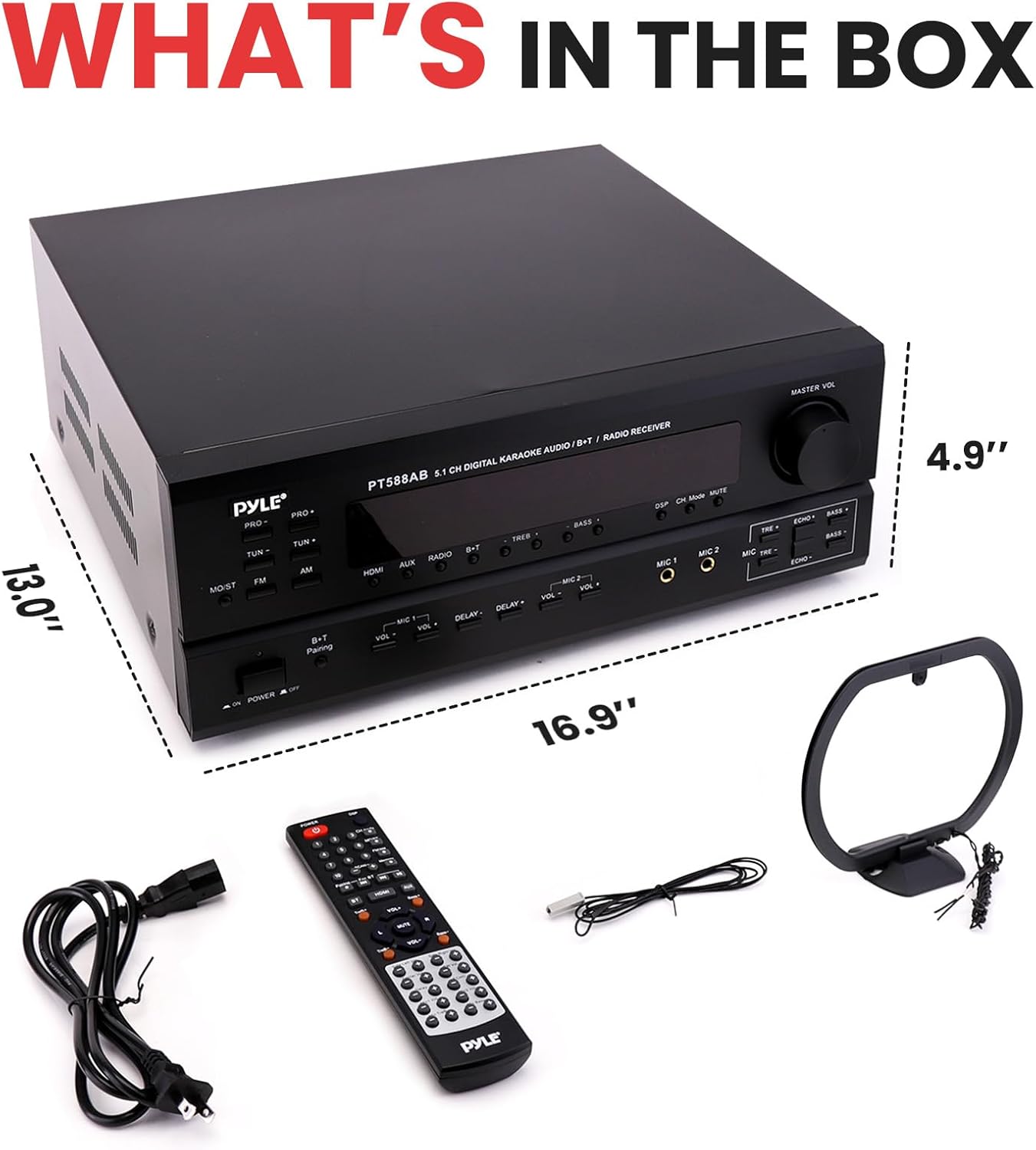 Pyle Wireless Bluetooth Power Amplifier System-420W 5.1 Channel Home Theater - $160