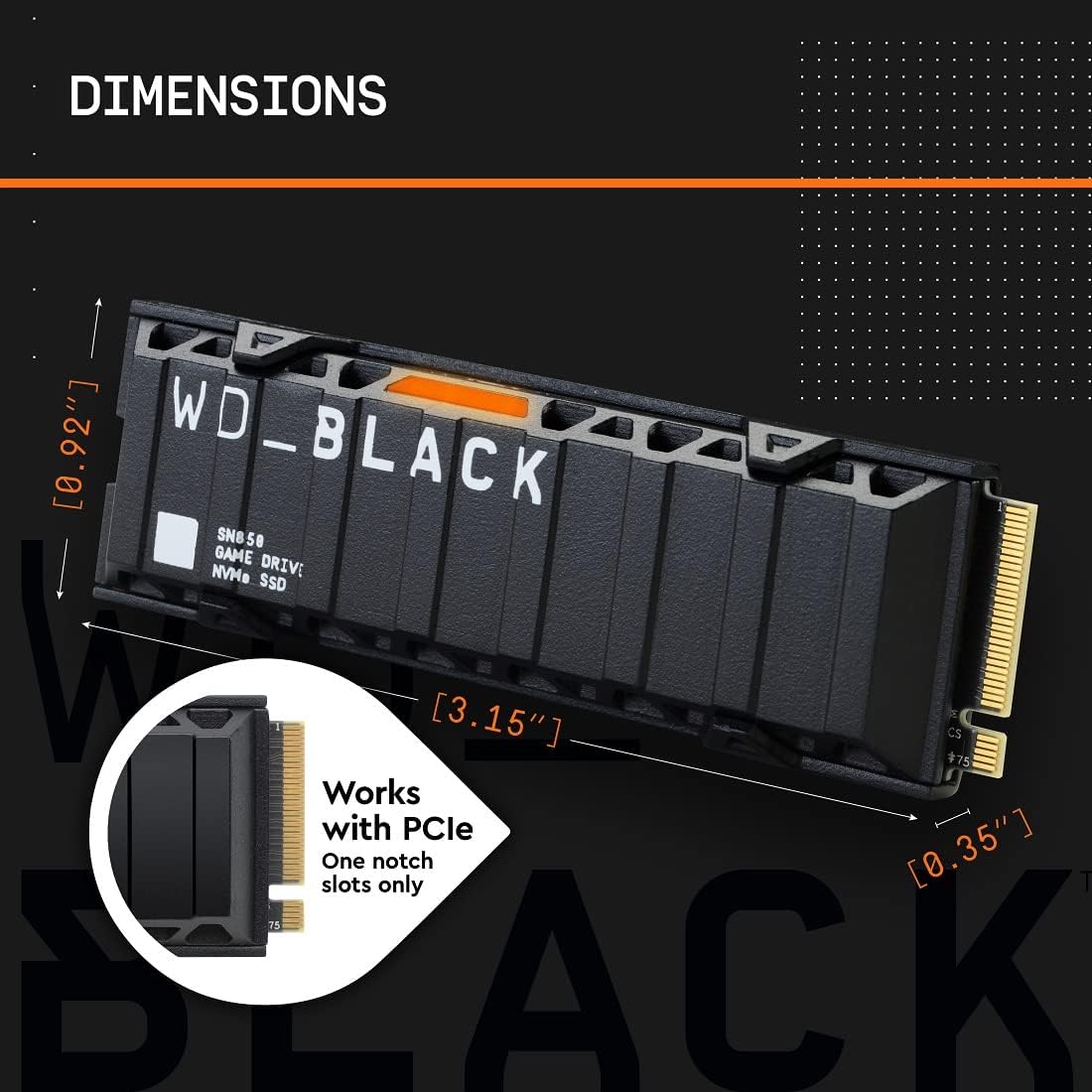 WD_BLACK 2TB SN850 NVMe Internal Gaming SSD Solid State Drive with Heatsink - $210