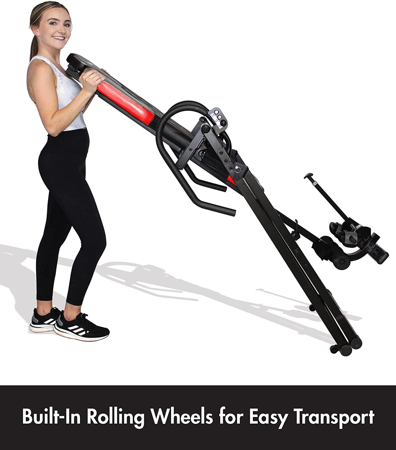 Health Gear Deluxe Heat & Vibration Massage Inversion Table, Black, Red - $110