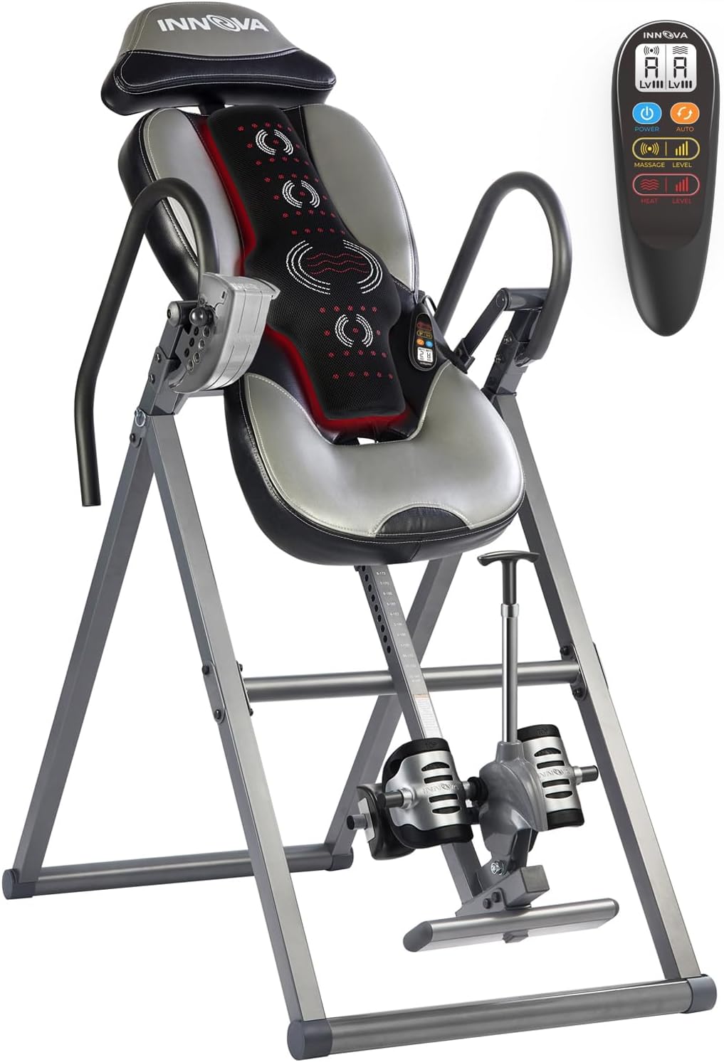 INNOVA HEALTH AND FITNESS ITM5900 Advanced Heat and Massage Inversion Table (missing component)- $125