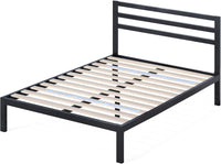 ZINUS Mia Metal Platform Bed Frame with Headboard, Wood Slat Support, Full - $55