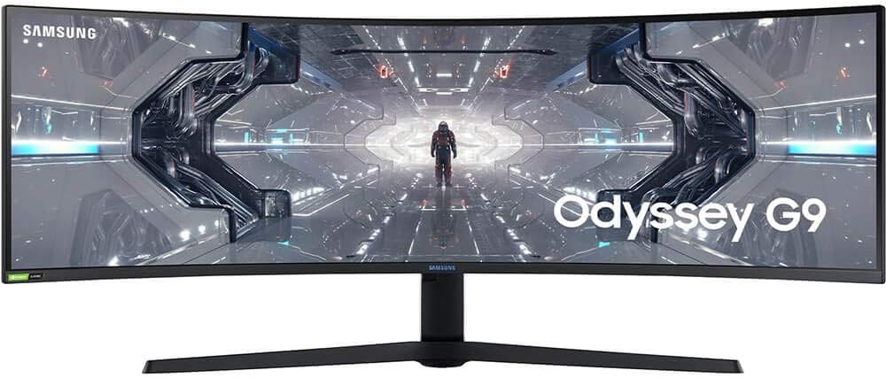 SAMSUNG 49” Odyssey G9 Gaming Monitor, 1000R Curved Screen, QLED, 240Hz - $925