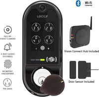 Lockly Vision, Video Doorbell Camera Smart Lock, 2-Way Audio Keyless Door Lock - $245