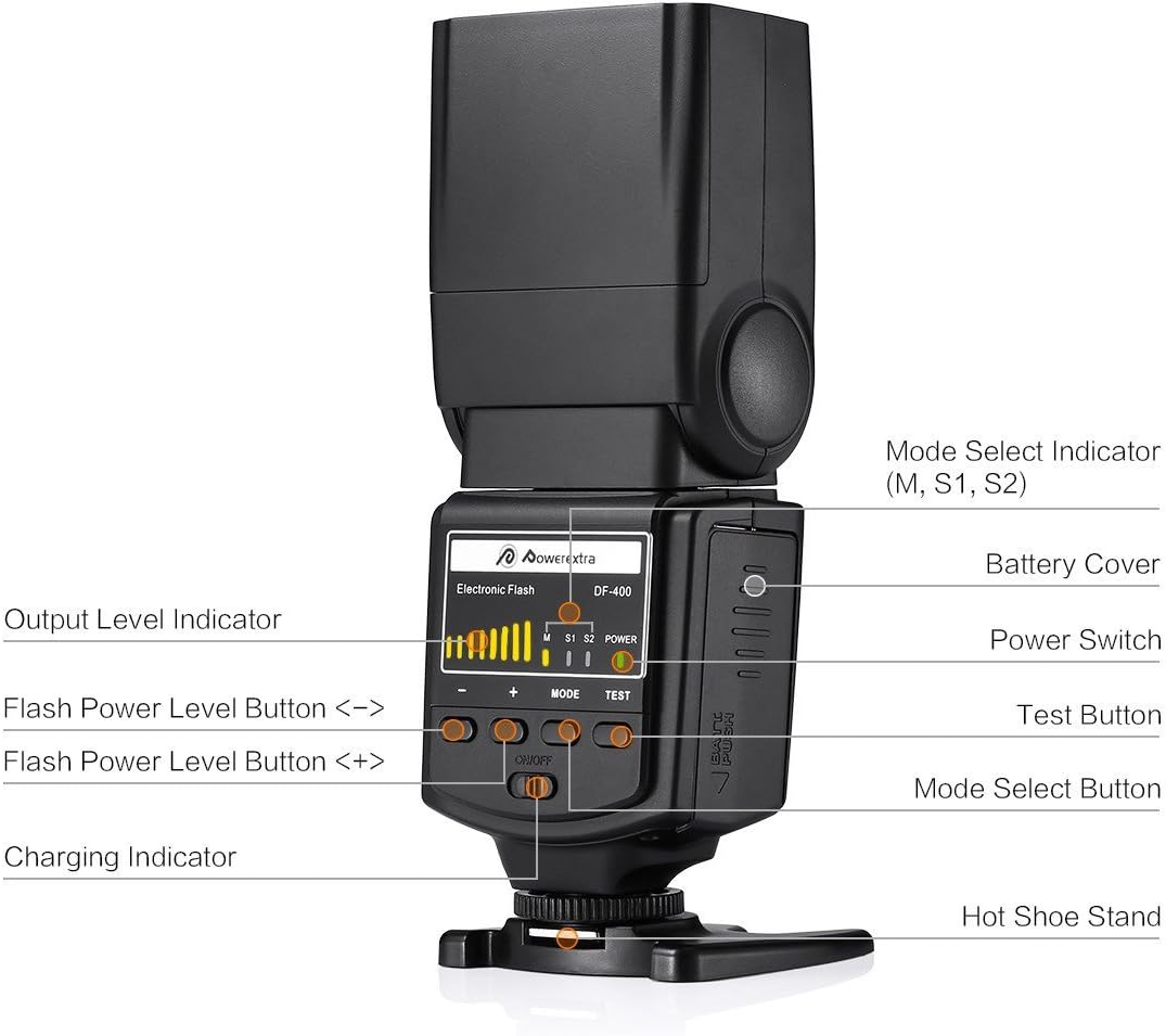 Powerextra Professional DF-400 Speedlite Camera Flash - $30