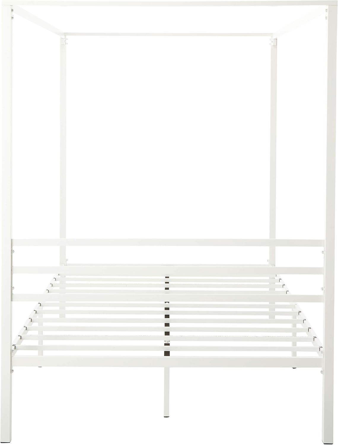 ZINUS Patricia White Metal Canopy Platform Bed Frame, Full - $125