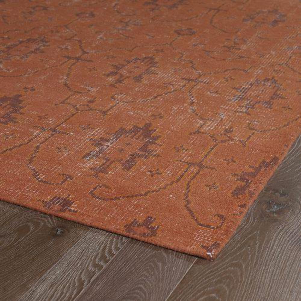 Kaleen Rugs Restoration Collection RES01-31 Pumpkin Hand-Knotted 5'6" x 8'6" Rug - $160