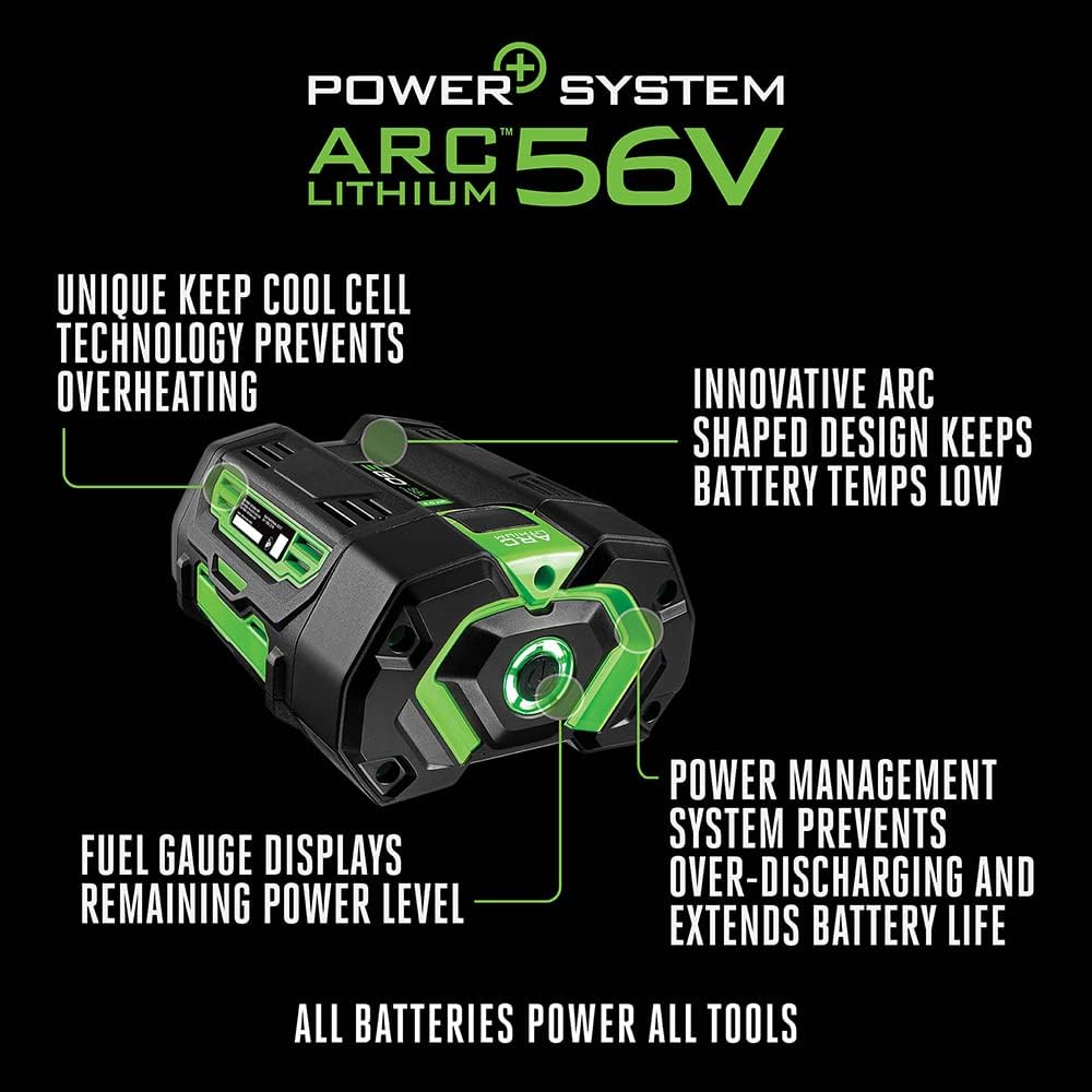 EGO Power+ BA2242T 56-Volt 4.0Ah Battery w/ Upgraded Fuel Gauge (Charger Included) - $130