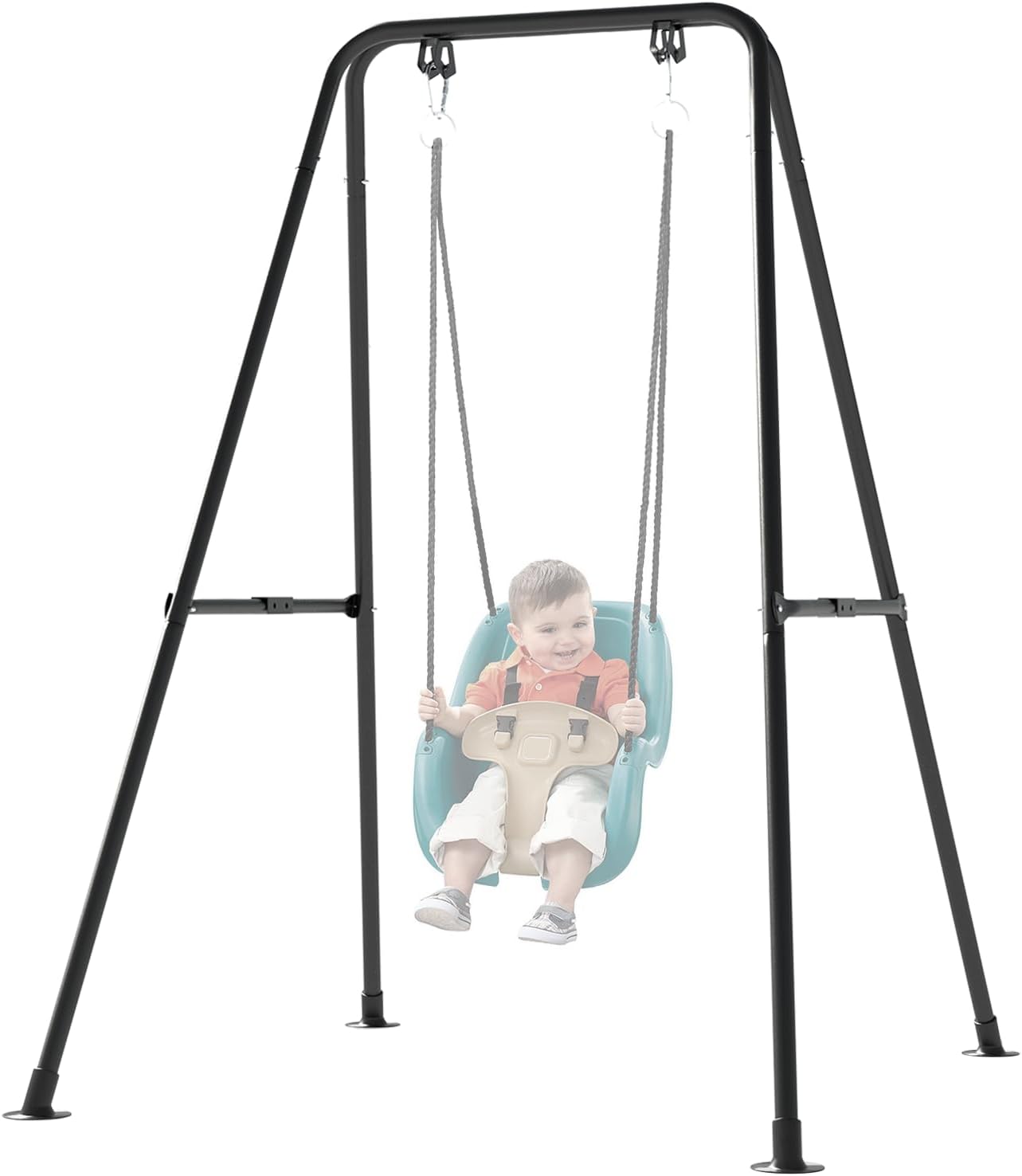 Foldable Children's Swing Stand, Heavy-Duty Metal Swing Frame for Kids - $55