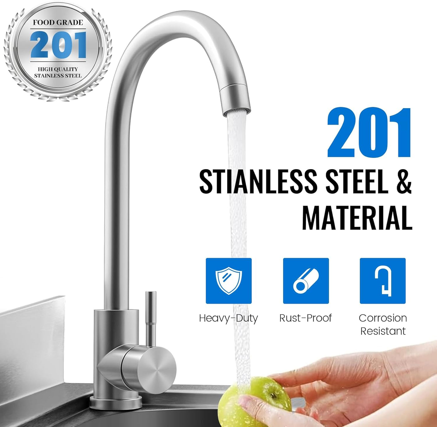 Stainless Steel Utility Sink Free Standing Single Bowl Set 47 Inches) - $190