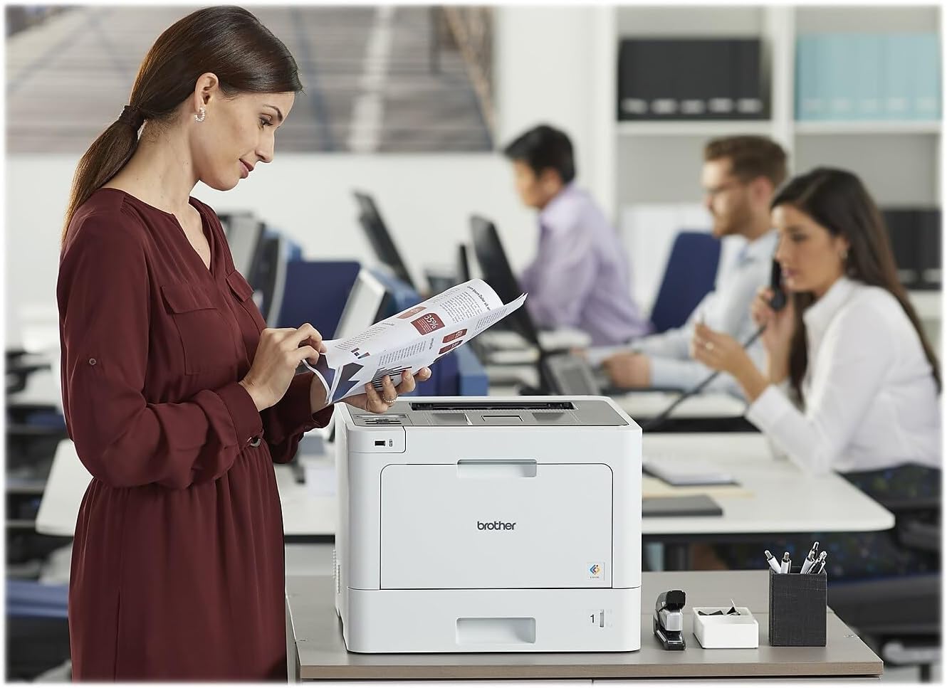 Brother HL-L8260CDW Business Color Laser Printer, Duplex Printing,White - $285