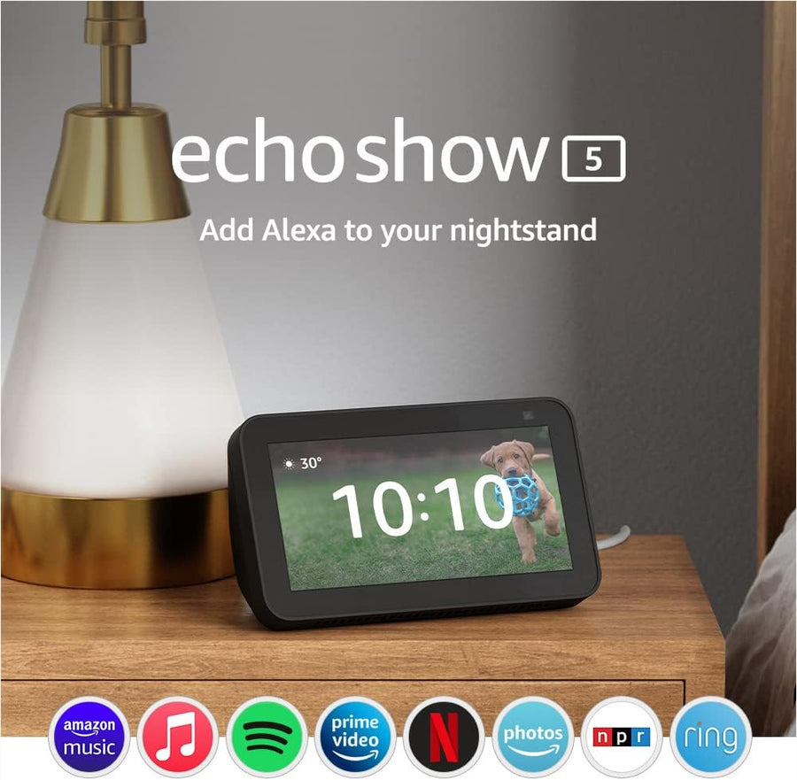 Echo Show 5 (2nd Gen, 2021 release) | Smart display - $55