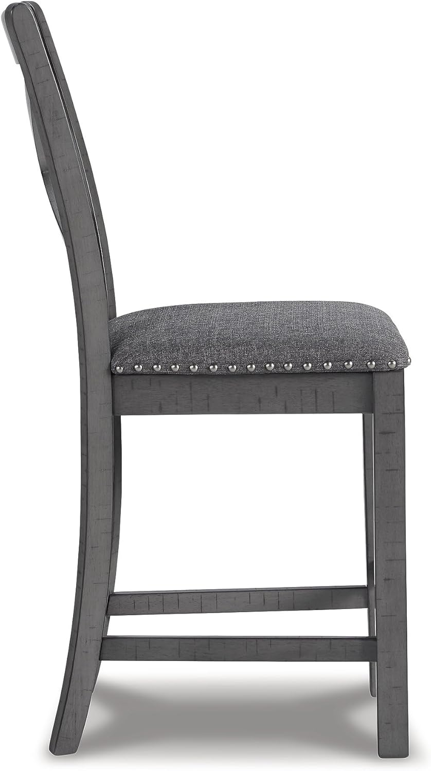 Signature Design Modern Farmhouse 25" Counter Height Upholstered Barstool - $120