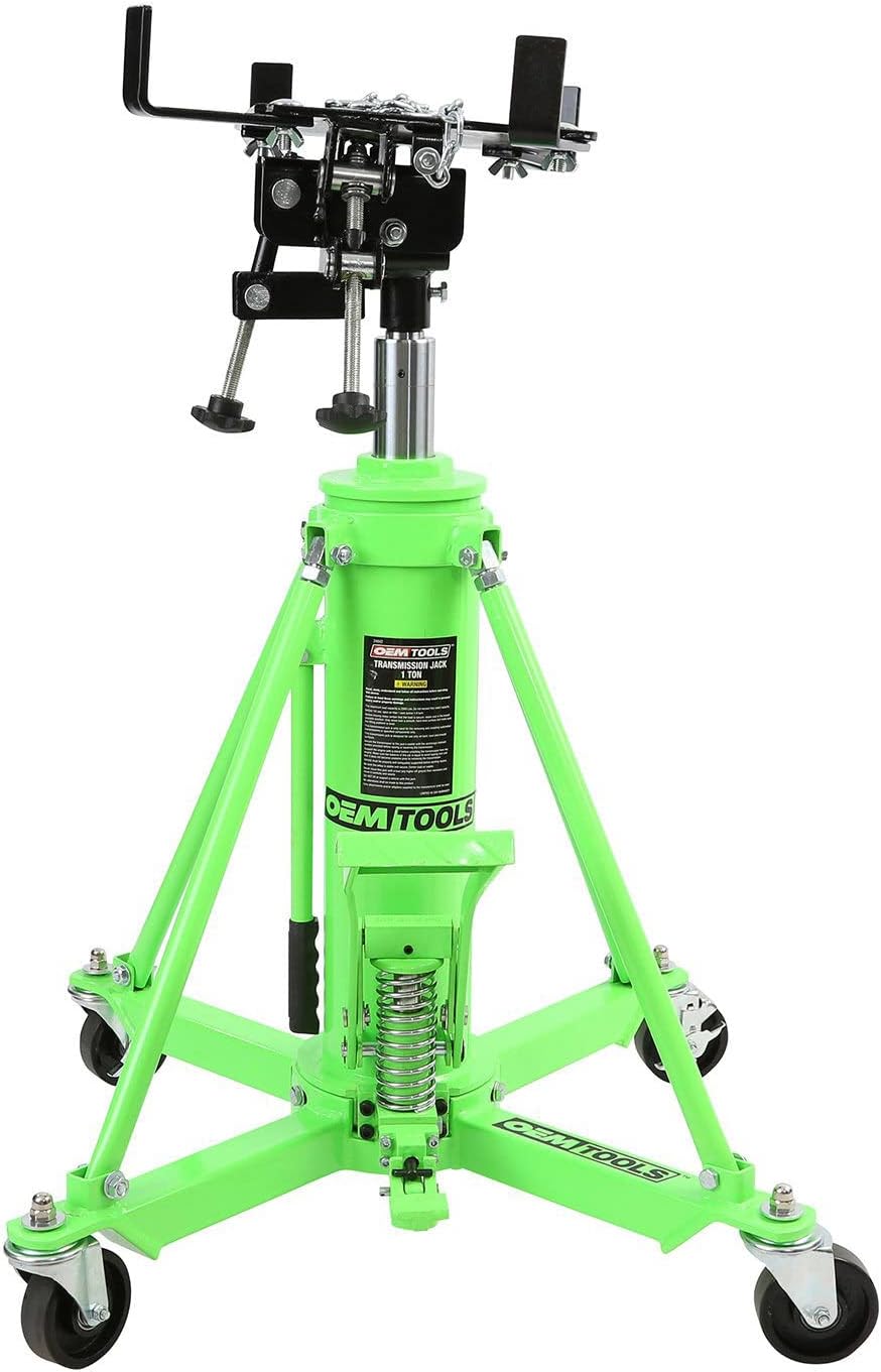 OEMTOOLS 26842 Transmission Jack, 1 Ton 2 Stage Telescoping High
