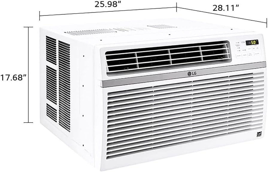 LG 18,000 BTU Window Air Conditioner, Cools 1,000 Sq.Ft. (25' x 40' Room Size) - $300