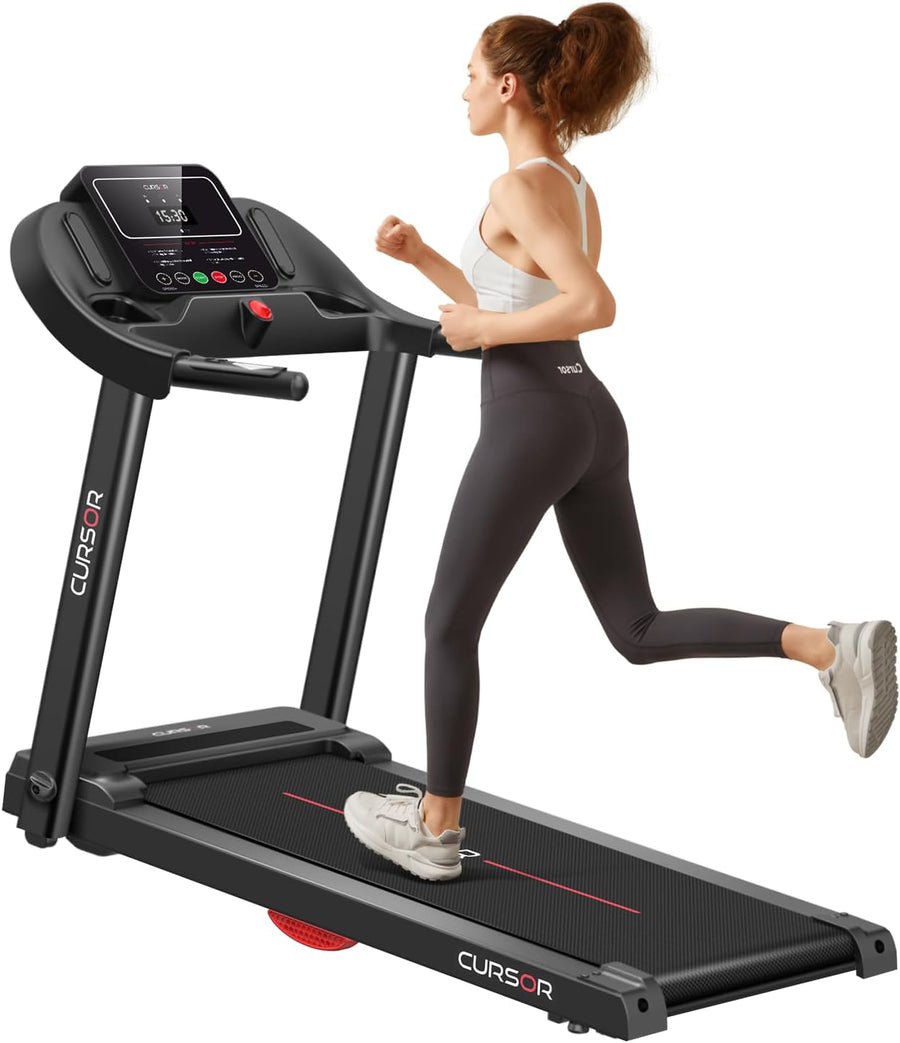 Home Folding Treadmill with Pulse Sensor, 2.5 HP Quiet Brushless, 7.5 MPH - $160