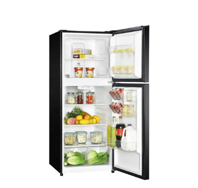 Magic Chef 10.1 cu. ft. Top Freezer Refrigerator in Black (Slightly Dented) - $190